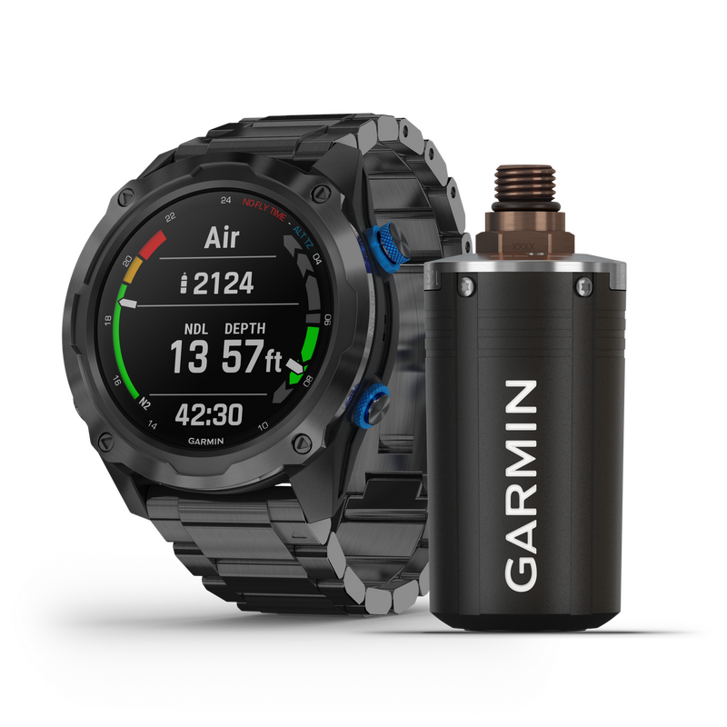  Garmin Descent Mk2i Bundle, Titanium Carbon Grey DLC with DLC Titanium Band (Includes Descent T1)